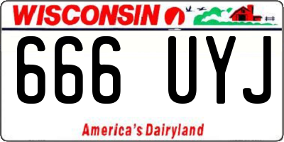 WI license plate 666UYJ