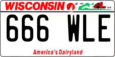 WI license plate 666WLE