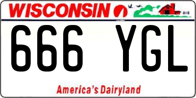 WI license plate 666YGL
