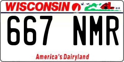 WI license plate 667NMR