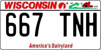 WI license plate 667TNH