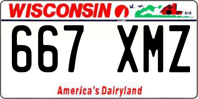 WI license plate 667XMZ