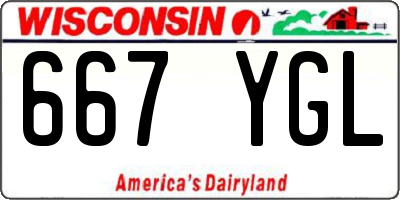 WI license plate 667YGL
