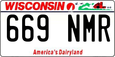 WI license plate 669NMR