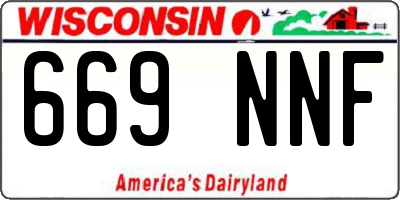 WI license plate 669NNF