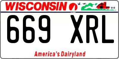 WI license plate 669XRL