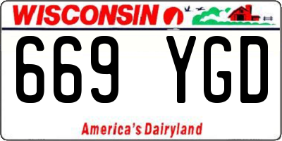 WI license plate 669YGD