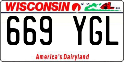 WI license plate 669YGL