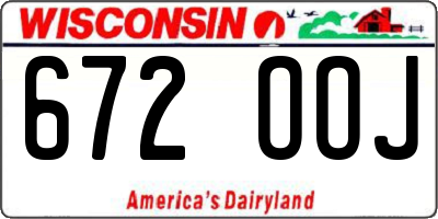 WI license plate 672OOJ