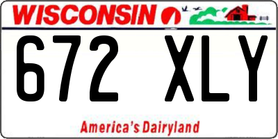 WI license plate 672XLY