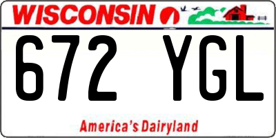 WI license plate 672YGL