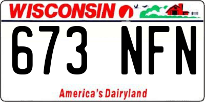 WI license plate 673NFN