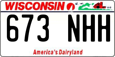WI license plate 673NHH