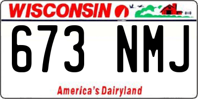 WI license plate 673NMJ