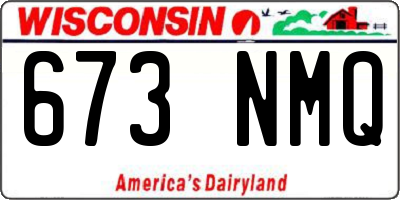 WI license plate 673NMQ