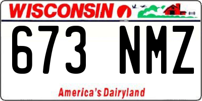 WI license plate 673NMZ