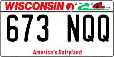 WI license plate 673NQQ