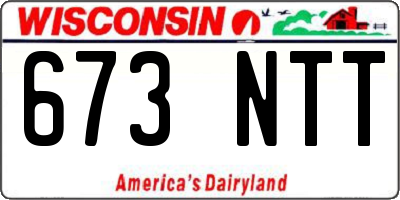 WI license plate 673NTT