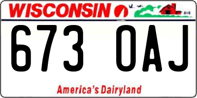 WI license plate 673OAJ
