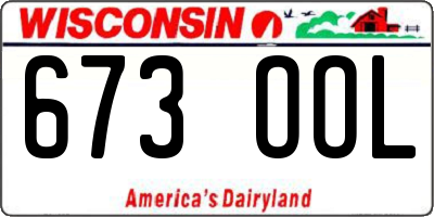 WI license plate 673OOL