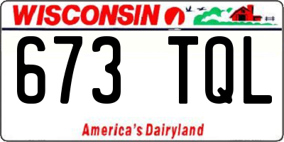 WI license plate 673TQL