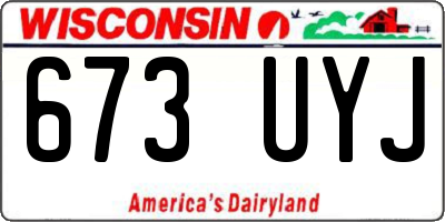 WI license plate 673UYJ