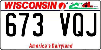 WI license plate 673VQJ