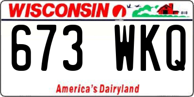 WI license plate 673WKQ