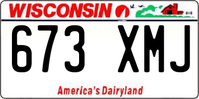 WI license plate 673XMJ
