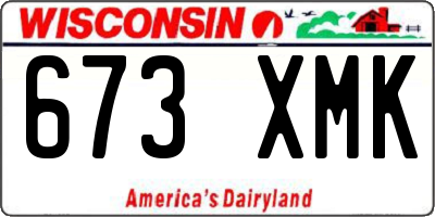 WI license plate 673XMK