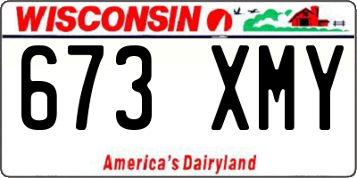 WI license plate 673XMY