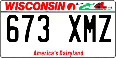 WI license plate 673XMZ