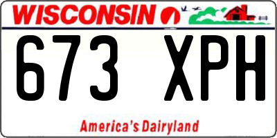 WI license plate 673XPH