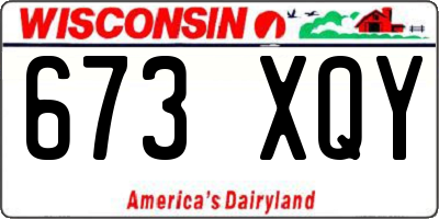 WI license plate 673XQY
