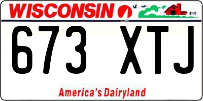 WI license plate 673XTJ