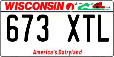 WI license plate 673XTL