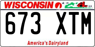 WI license plate 673XTM