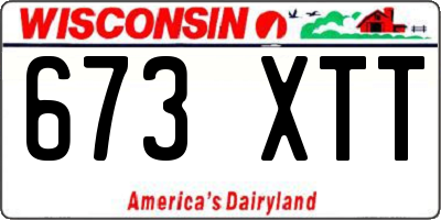 WI license plate 673XTT