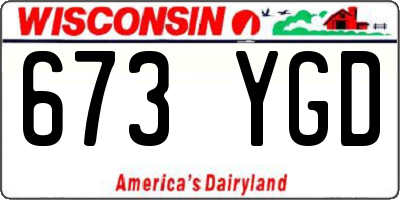 WI license plate 673YGD