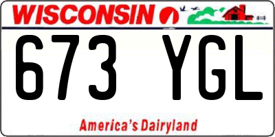 WI license plate 673YGL
