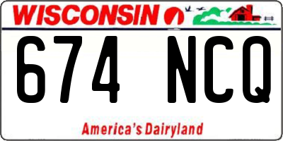 WI license plate 674NCQ