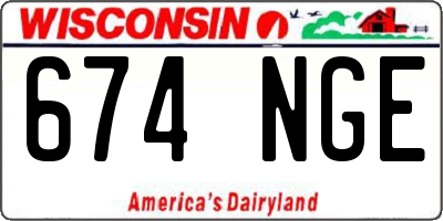 WI license plate 674NGE