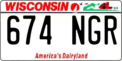 WI license plate 674NGR