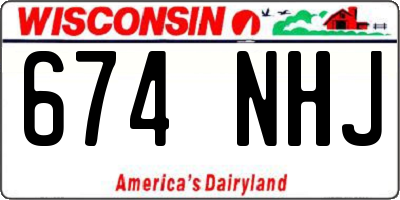WI license plate 674NHJ
