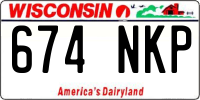 WI license plate 674NKP