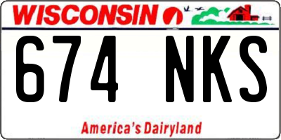 WI license plate 674NKS