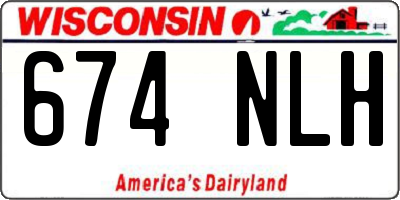 WI license plate 674NLH