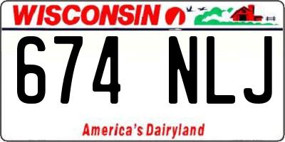 WI license plate 674NLJ