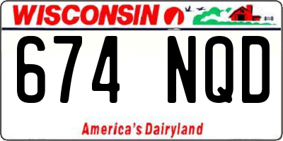 WI license plate 674NQD