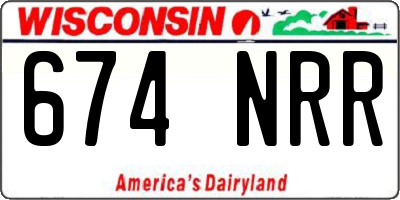 WI license plate 674NRR